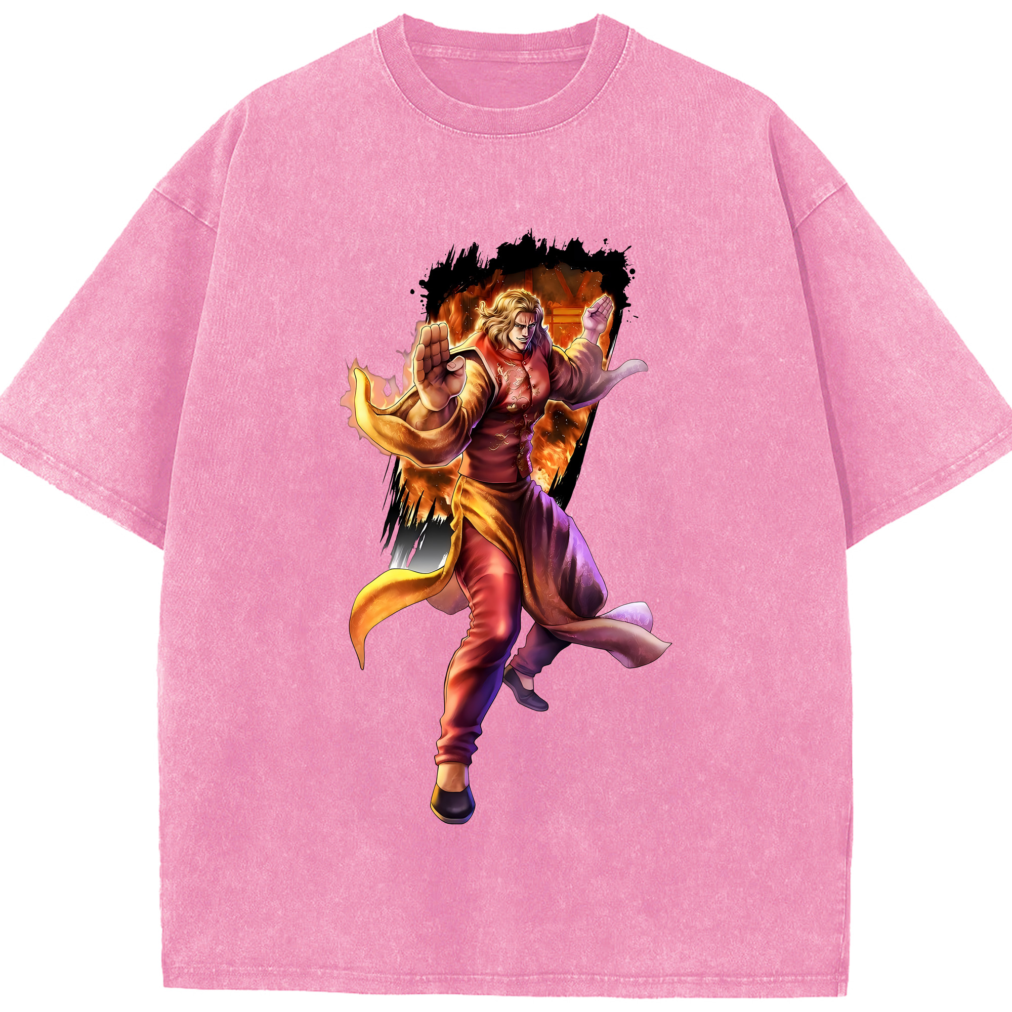 （画像用） 北斗の拳 Fist of the North Star 綿100% ヴィンテージ風 半袖Tシャツ（フロントプリント）